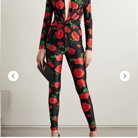Yves Saint Laurent floral jumpsuit